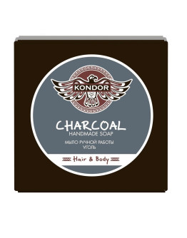 Kondor Handmade Soap Charcoal - Мыло ручной работы Древесный уголь 140 гр