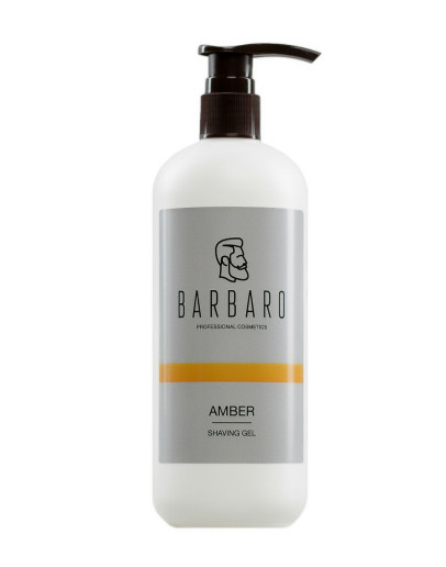 Barbaro Shaving Gel Amber - ​Непенящийся прозрачный гель для бритья 500 мл