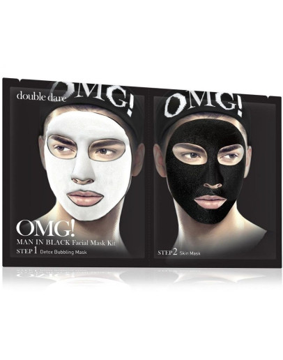 Double Dare Omg! Man in Black - двухкомпонентный комплекс мужских масок «Детокс»
