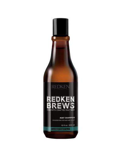 Redken Brews Mint Shampoo - Тонизирующий шампунь с ментолом 300 мл