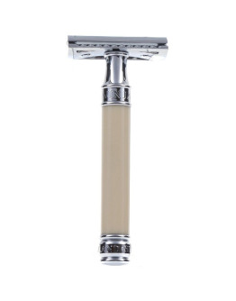 Edwin Jagger Imitation Ivory DE87BL - Т-образный станок для бритья Слоновая кость Хром