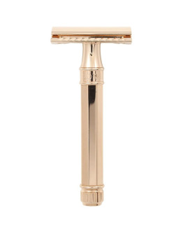 Edwin Jagger DE898RGBL - Т-образный станок для бритья Розовое золото