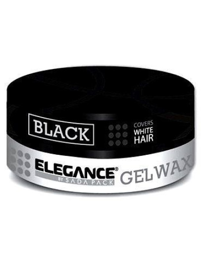 Elegance Black Gel Wax - Гель Воск для камуфляжа седины на темных волосах 140 гр