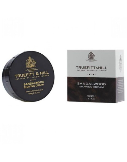 Truefitt and Hill Sandalwood Shaving Cream - Крем для бритья Сандал 190 мл