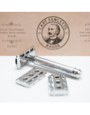 Captain Fawcett Fully Adjustable Double Edged Razor - Станок хром T-образный