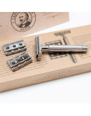 Captain Fawcett Fully Adjustable Double Edged Razor - Станок хром T-образный