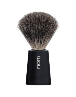 Nom Carl 81 BL - Помазок для бритья Барсучий ворс Черный