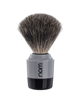 Nom Marten 81 GR - Помазок для бритья Барсучий ворс Серый