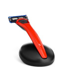 Bolin Webb X1 - Набор бритва красная, подставка черная, дорожный чехол