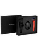 Bolin Webb X1 - Набор бритва красная, подставка черная, дорожный чехол