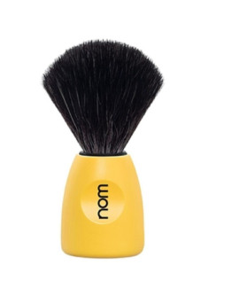 Nom Lasse - Помазок для бритья Черная фибра Желтый пластик