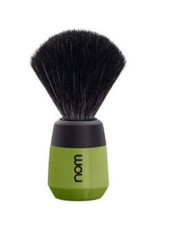Nom Max - Помазок для бритья Черная фибра Зеленый пластик