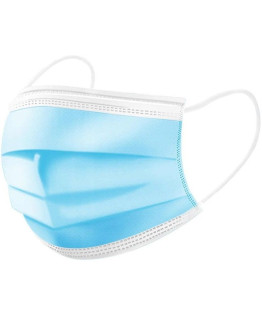 Маска одноразовая трехслойная на резинке 50 шт