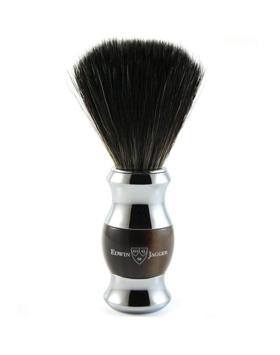 Edwin Jagger 21SB362CR - Помазок темно-коричневый искусственный ворс