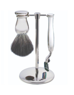 Edwin Jagger S21M729CR Mach 3 - Набор для бритья Хром Mach 3