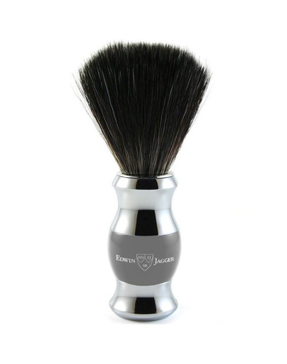 Edwin Jagger 21SB365CR - Помазок Темно-серый Искусственный ворс