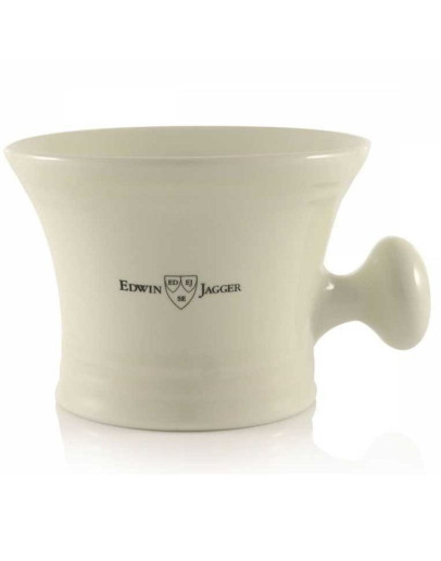 Edwin Jagger RN47 - Чаша для бритья Слоновая кость Фарфор с ручкой