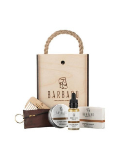 Barbaro Set For Beard- Набор для ухода за бородой в деревянном боксе