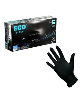 Wally Plastic - Перчатки синтетика Неопудренные Размер XL 50 пар Черные