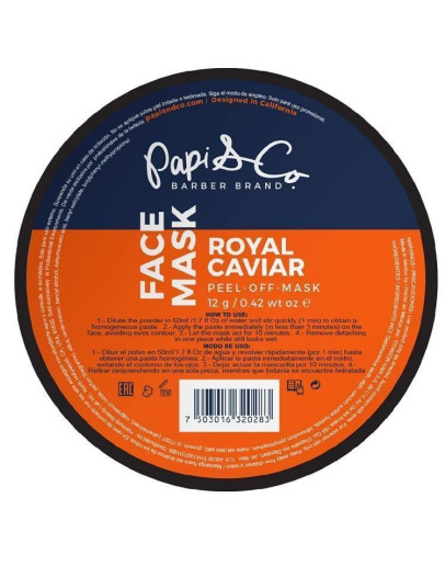 Papi & Co Royal Caviar Mask - Увлажняющая и питательная маска для лица с королевской икрой 12 гр