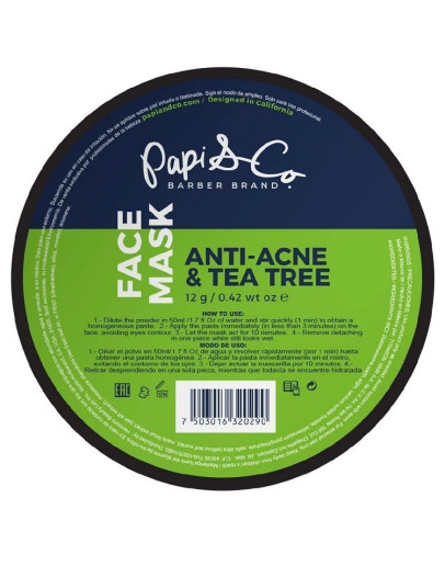 Papi & Co Anti Acne & Tea Tree Mask - Маска для проблемной кожи лица с чайным деревом 12 гр