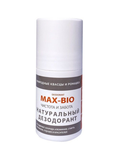 Max-Bio Deodorant - Натуральный Дезодорант Чистота и Забота