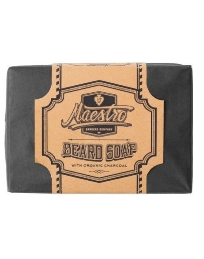 Maestro Beard Soap - Мыло для бороды угольное 100 гр