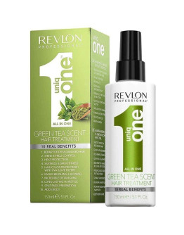 Revlon Professional Uniq One Green Tea Scent Hair Treatment - Многофункциональная маска спрей для ухода за волосами 150 мл