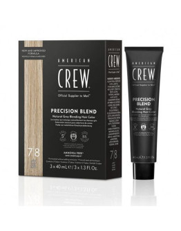 American Crew Precision Blend - Камуфляж для седых волос Блонд 7/8 3 х 40 мл