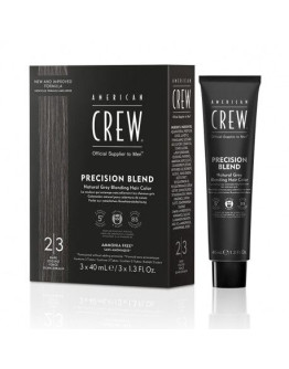 American Crew Precision Blend - Камуфляж для седых волос темный Натуральный 2/3 3 х 40 мл