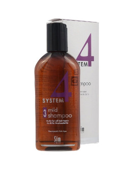 Sim Sensitive System 4 Mild Shampoo 3 - Терапевтический шампунь для профилактического применения для всех типов волос 215 мл