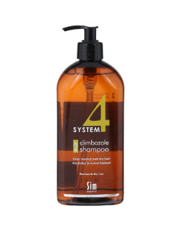 Sim Sensitive System 4 Climbazole Shampoo 2 - Терапевтический шампунь для сухих поврежденных и окрашенных волос 500 мл