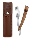 Rebel Barber Luxury - Опасная бритва со сменным лезвием с кожаным чехлом