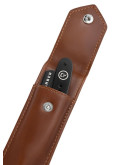 Rebel Barber Predator Black - Опасная бритва со сменным лезвием с кожаным чехлом