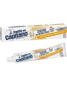Pasta Del Capitano Ginger With Antibacterial Agent Toothpaste - Зубная паста Комплексная защита полости рта Имбирь 75 мл