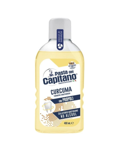 Pasta Del Capitano Curcuma Turmeric Mouthwash - Ополаскиватель для полости рта Куркума 400 мл
