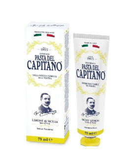 Pasta Del Capitano Limone Di Sicilia Toothpaste - Зубная паста Сицилийский лимон 75 мл