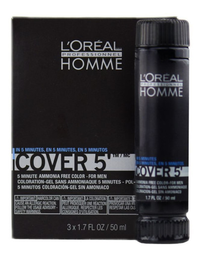 L Oreal Professionnel Homme Cover 5 TM - Тонирующий гель №2 Глубокий Темный Шатен 50 мл