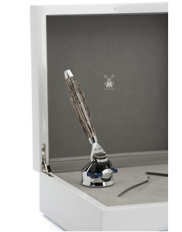 Muehle Edition RED 3 F - Бритва Fusion Мореный дуб Стерлинговое серебро