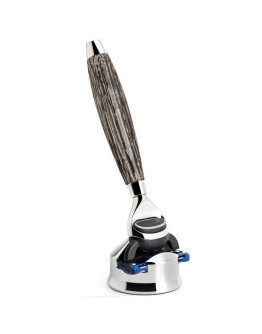 Muehle Edition RED 3 F - Бритва Fusion Мореный дуб Стерлинговое серебро