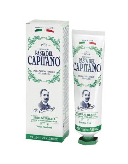 Pasta Del Capitano Natural Herbs Toothpaste - Зубная паста Натуральные травы 75 мл