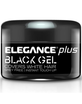 Elegance Plus Covers White Hair Gel Black - Гель для окрашивания седых волос 100 мл