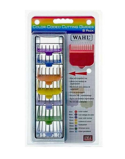 Wahl 3170-417 - Набор из 8 цветных пластиковых насадок