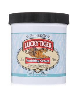 Lucky Tiger Menthol Mint Vanishing Cream - Крем после бритья Ментол 340 мл
