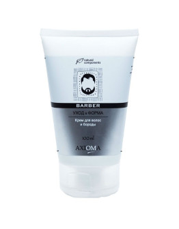 Axioma Barber Cream - Крем для волос и бороды Уход и форма 100 мл