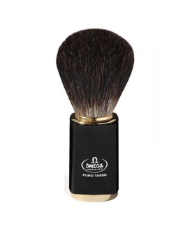 Omega 63180 Blk - Помазок для бритья с Ворсом барсука