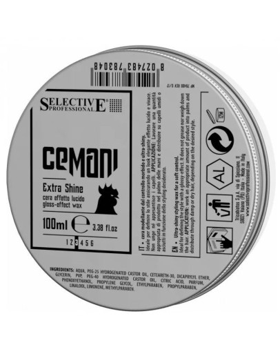 Selective Cemani Extra Shine - Воск для волос с глянцевым эффектом 100 мл