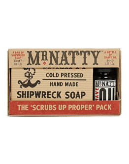 Mr.Natty Shipwreck Soap & Shave Oil - Набор для бритья