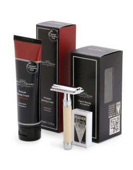 Edwin Jagger GS314SCSWT - Подарочный набор слоновая кость T-образный станок