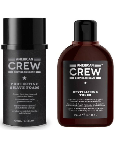 American Crew Gift - Набор для бритья состоящий из пены и тоника после бритья